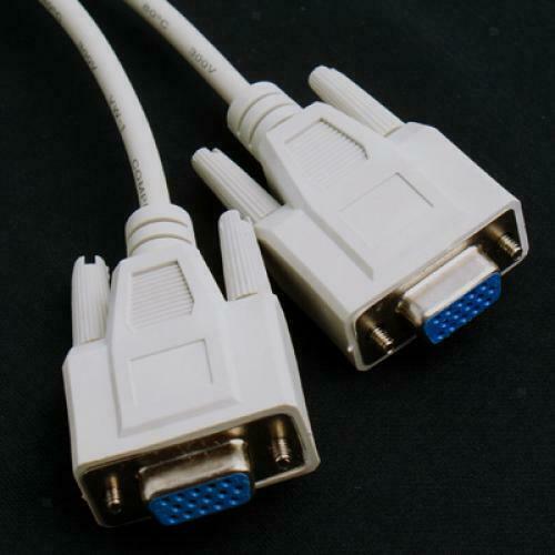 VGA Male to 2 Female Splitter Cable for PC Monitor