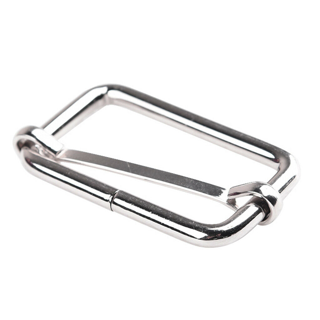 5 Pcs Assorted Multi-Purpose Sliver Metal Slide Buckle for Hardware Belt Bags