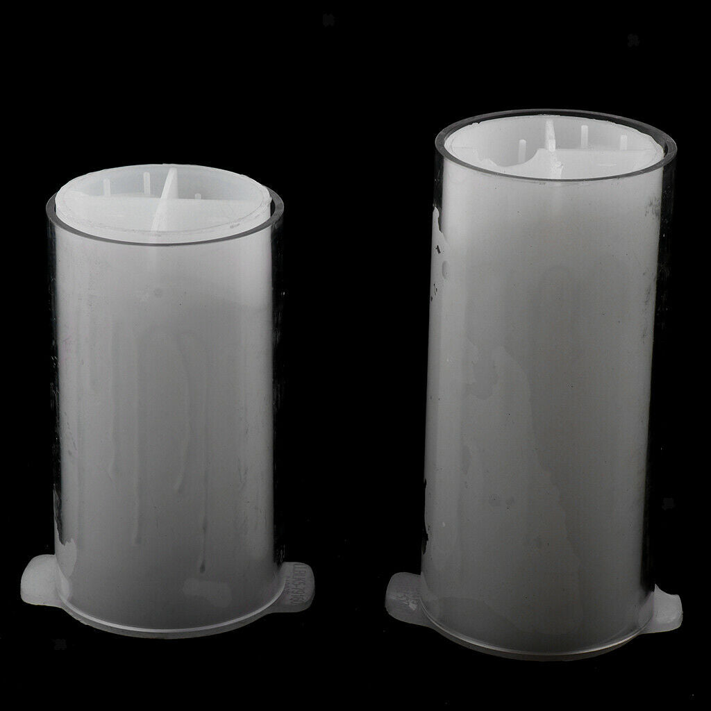 Plastic Ripple Shed Candle Mold Soap Mould DIY Candles Crafts 8.3 x 18.4 cm