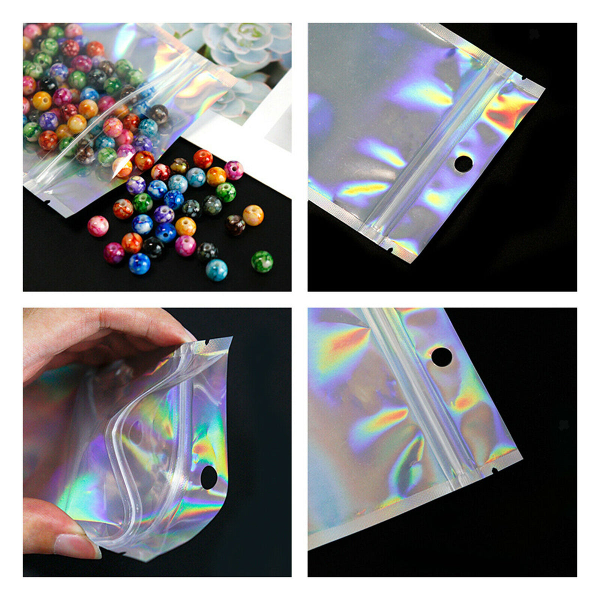 100 Pcs Bags Tea Storage Container Snacks Earrings Jewelry Packing Shipping