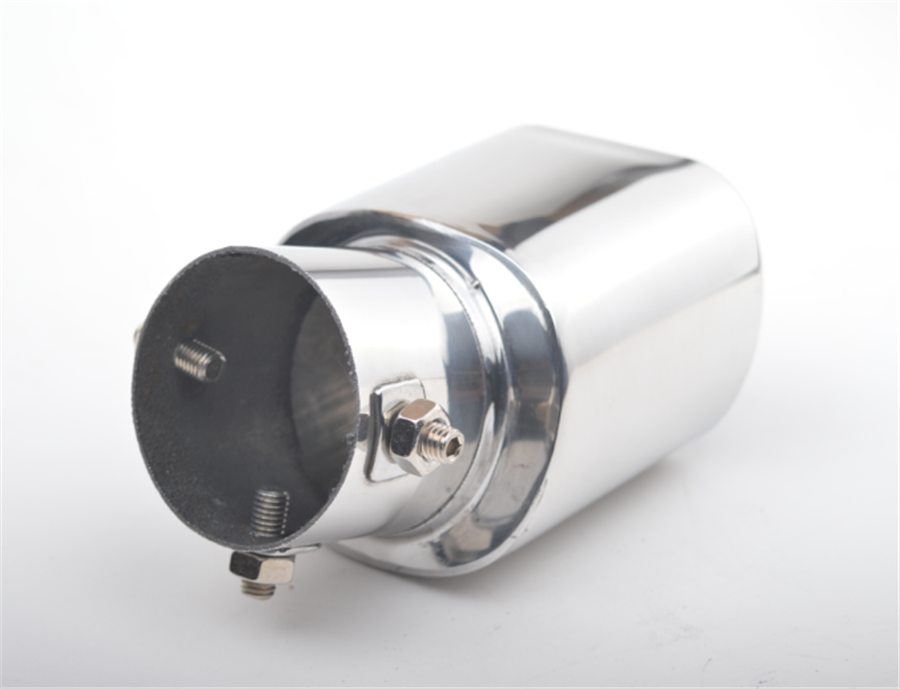 63mm Curved Stainless steel Bend Auto Exhaust Tail Pipe Tailpipe Muffler Tip Kit