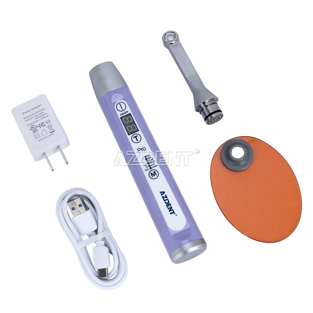 Dental Wireless LED PRO105 Curing Light Lamp 1 Second Curing High Power Purple