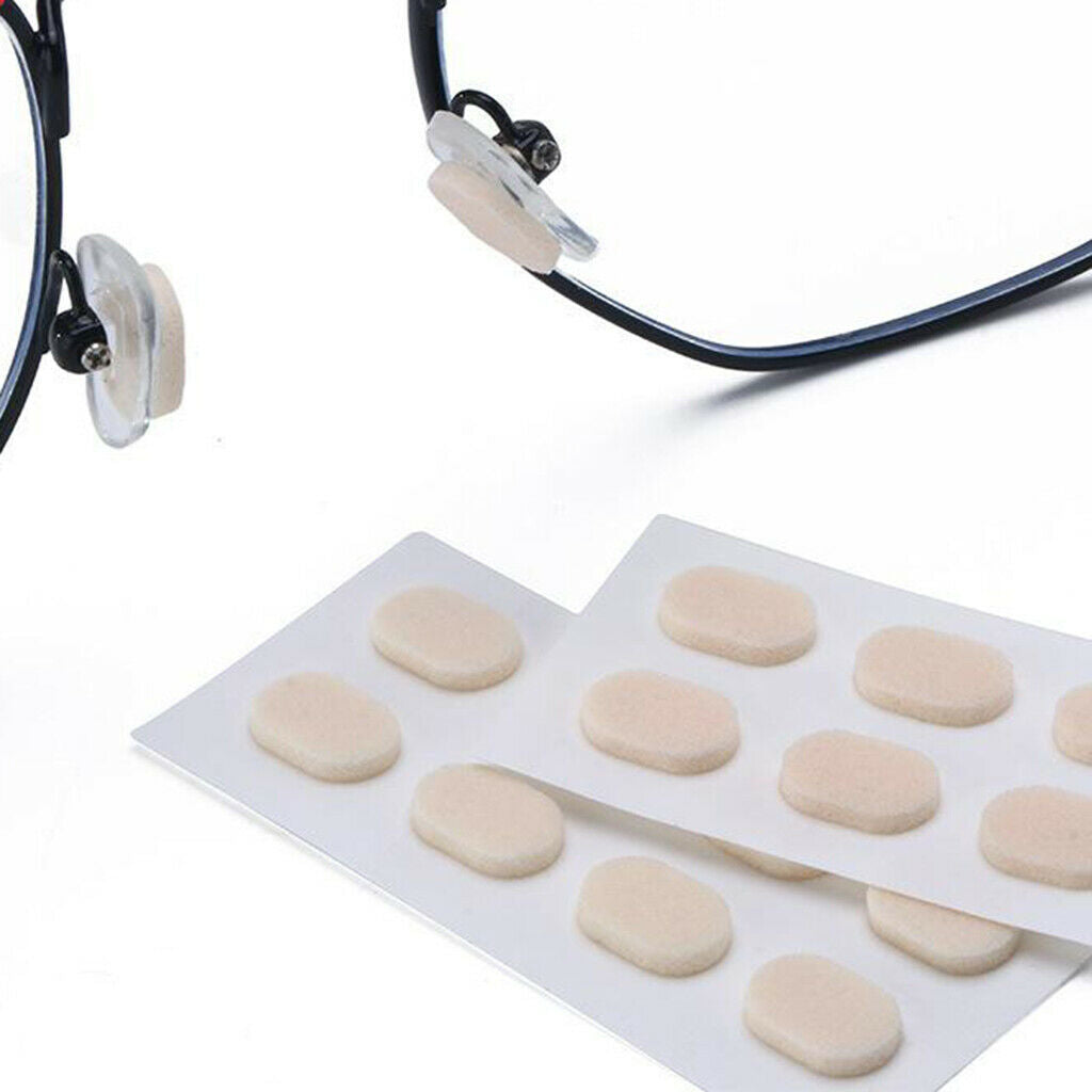 24 Pair Anti-slip Soft Nose Pads Stick On for Eyeglasses Glasses Skin 1.0mm