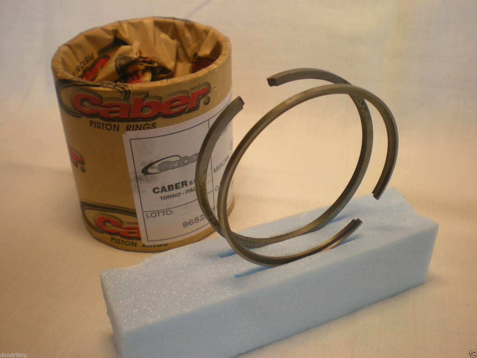 Piston Ring Set for MORINI S6-E Engine (39mm) [#261003, #261044]