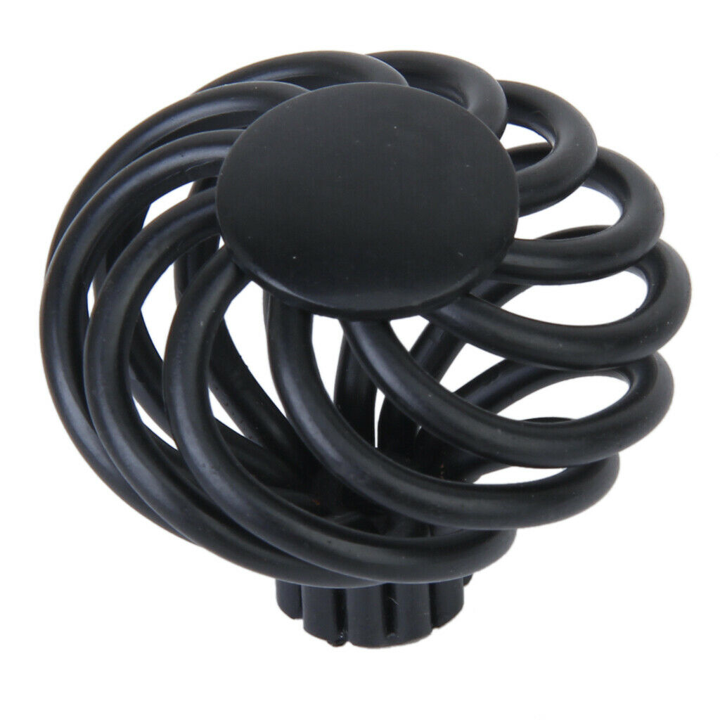 Pack of 10, Small Wire Swirl Design Kitchen Cabinet Hardware Knob, Dia 1.3inch