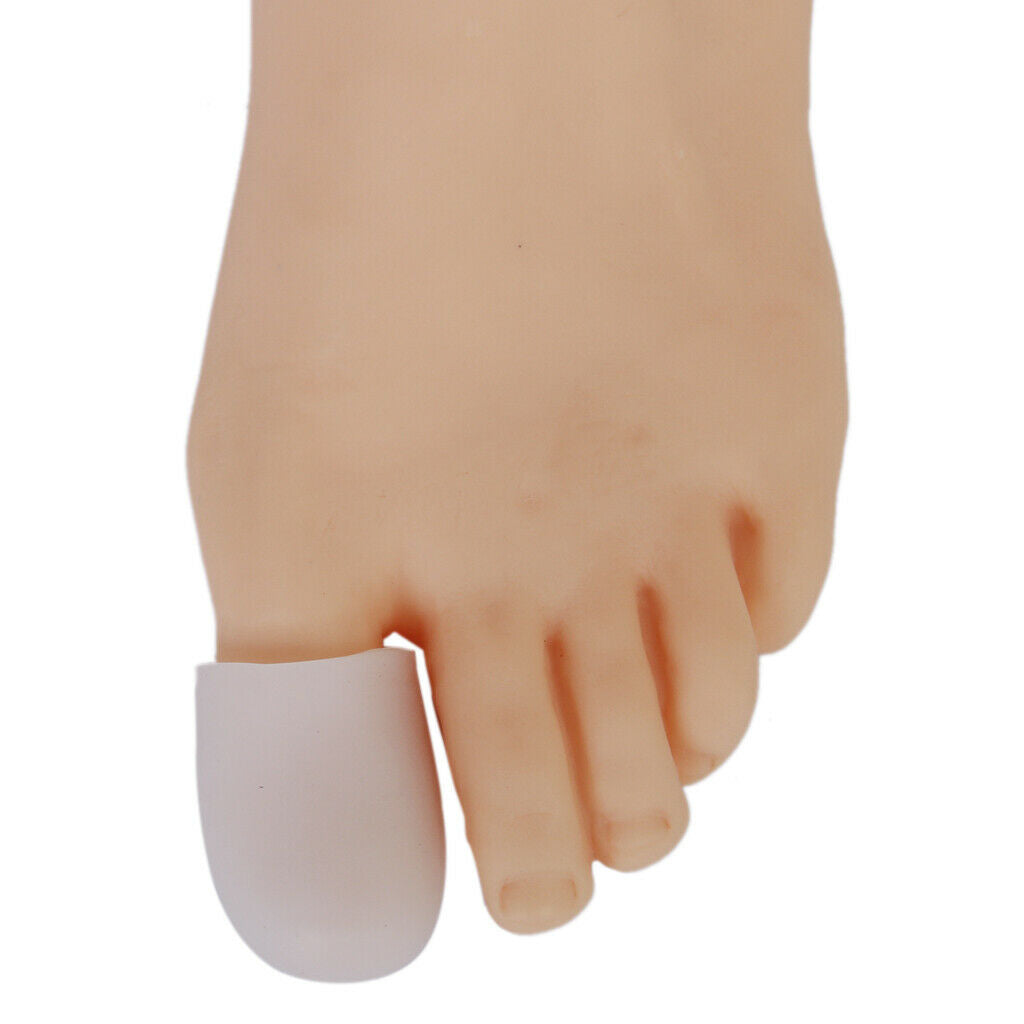 2 Pair Toe Caps Protectors Pads Covers for Corns Callus Blisters 4x2.5cm