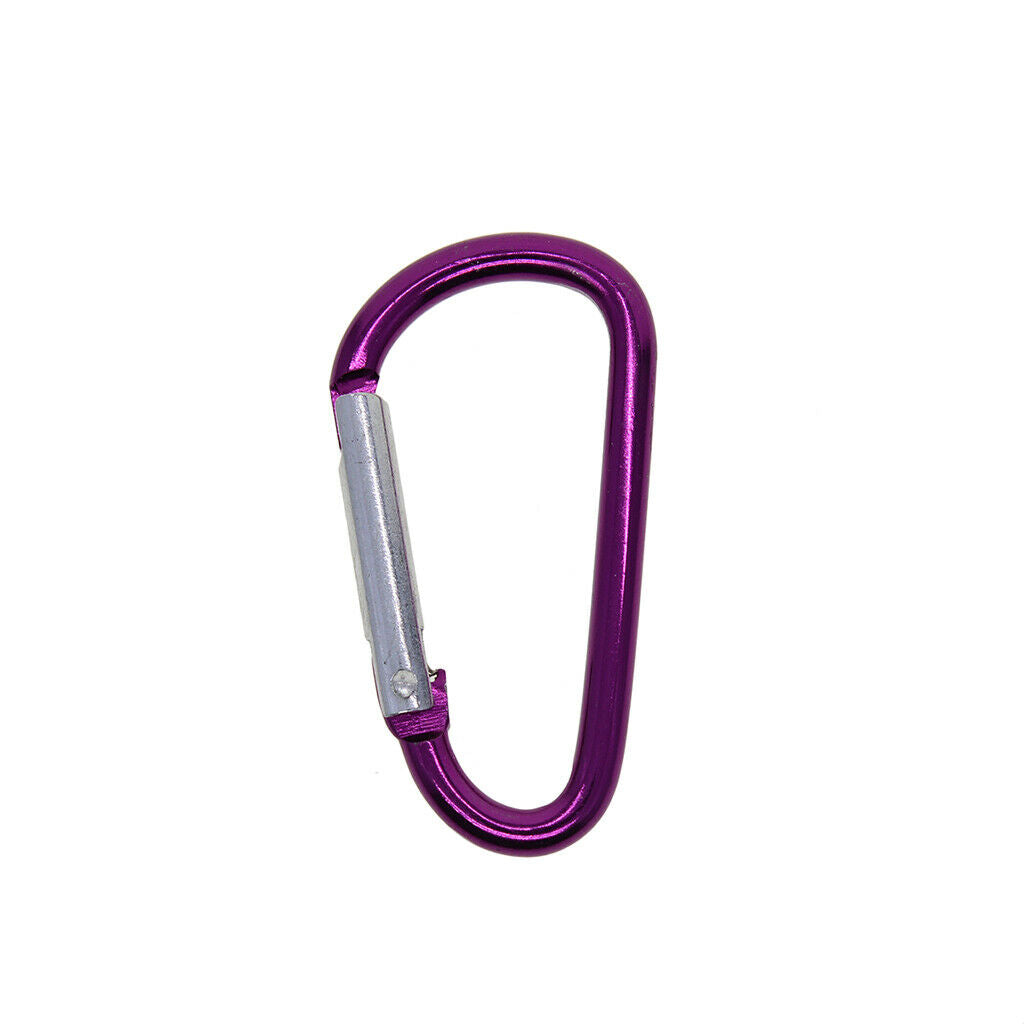 20 Carabiner Clip Key  Chain Aluminium Alloy Camping Buckle Spring Hook