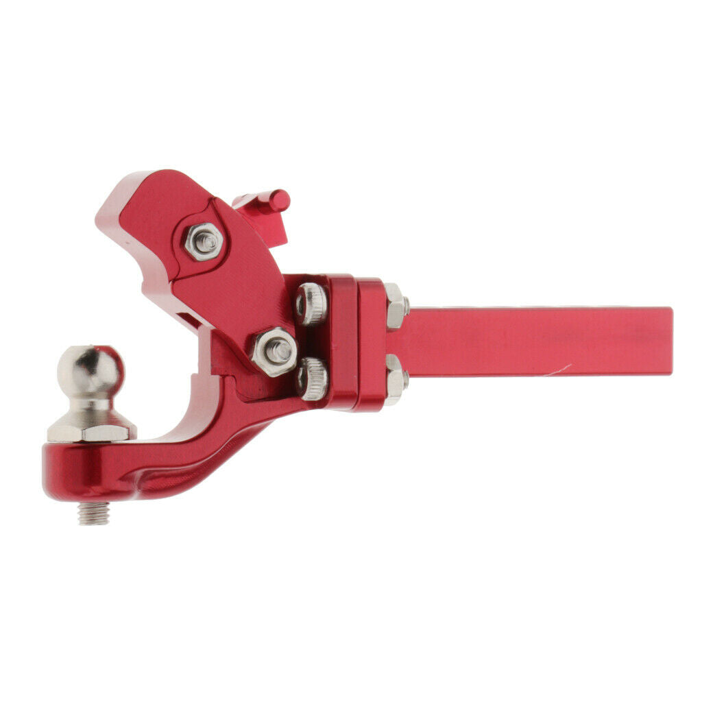 Metal Red RC Car Drop Hitch Receiver for 1/10 Axial SCX10 90046 Replacements