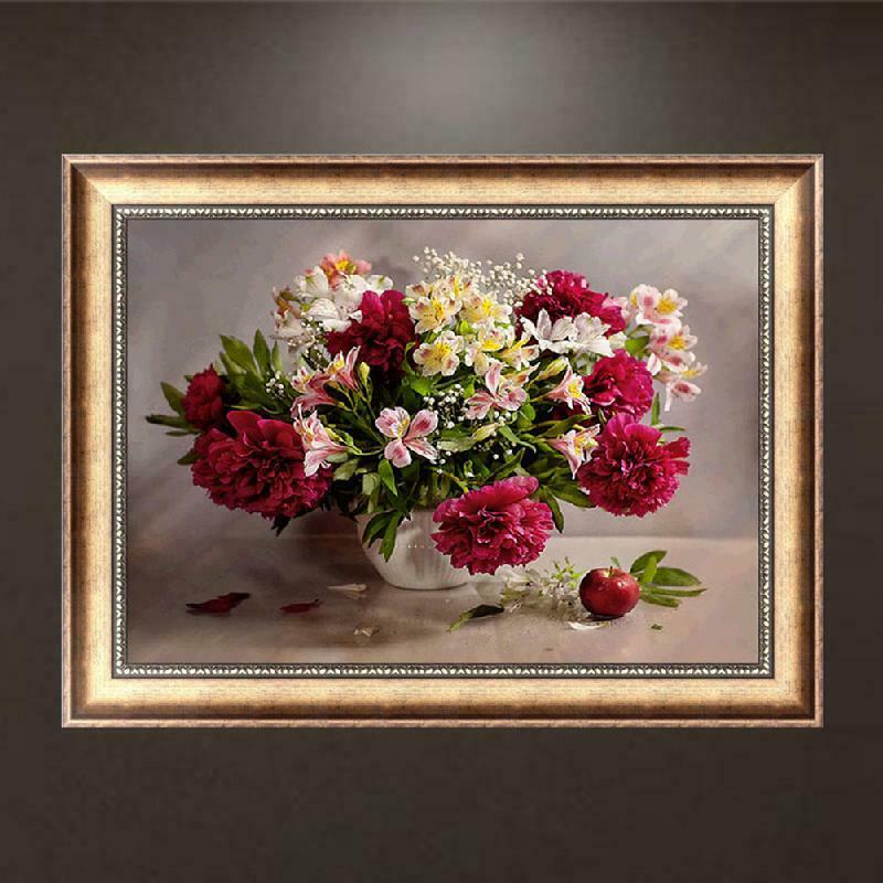 Carnations 5D Diamond Embroidery DIY Painting Cross Stitch  Home Decor