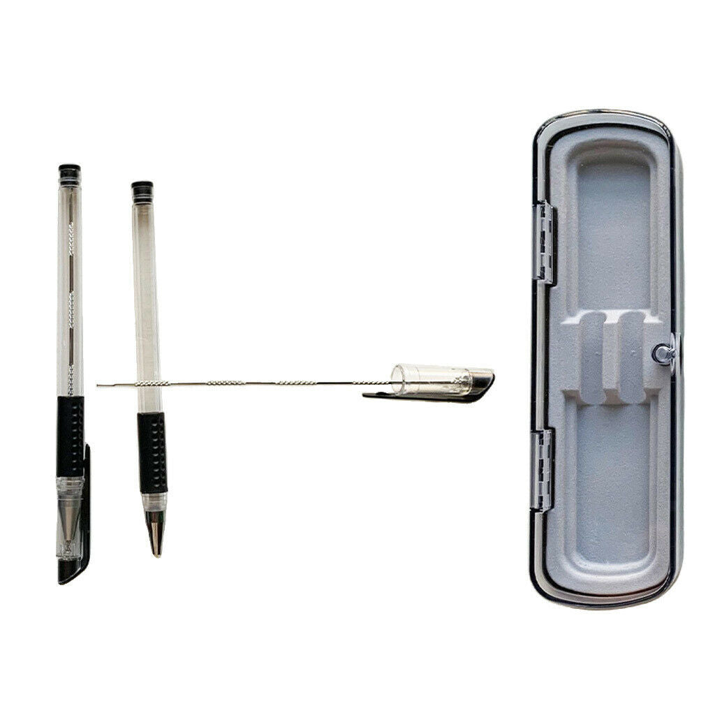 2pc Cigar Needle Drilled Portable Dredge Tool Lightweight Gift for Friends
