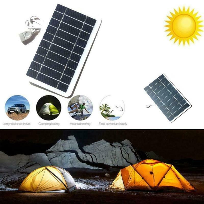 Outdoor Phone Battery Power Bank 5V Flexible Solar Panel Battery with USB Port