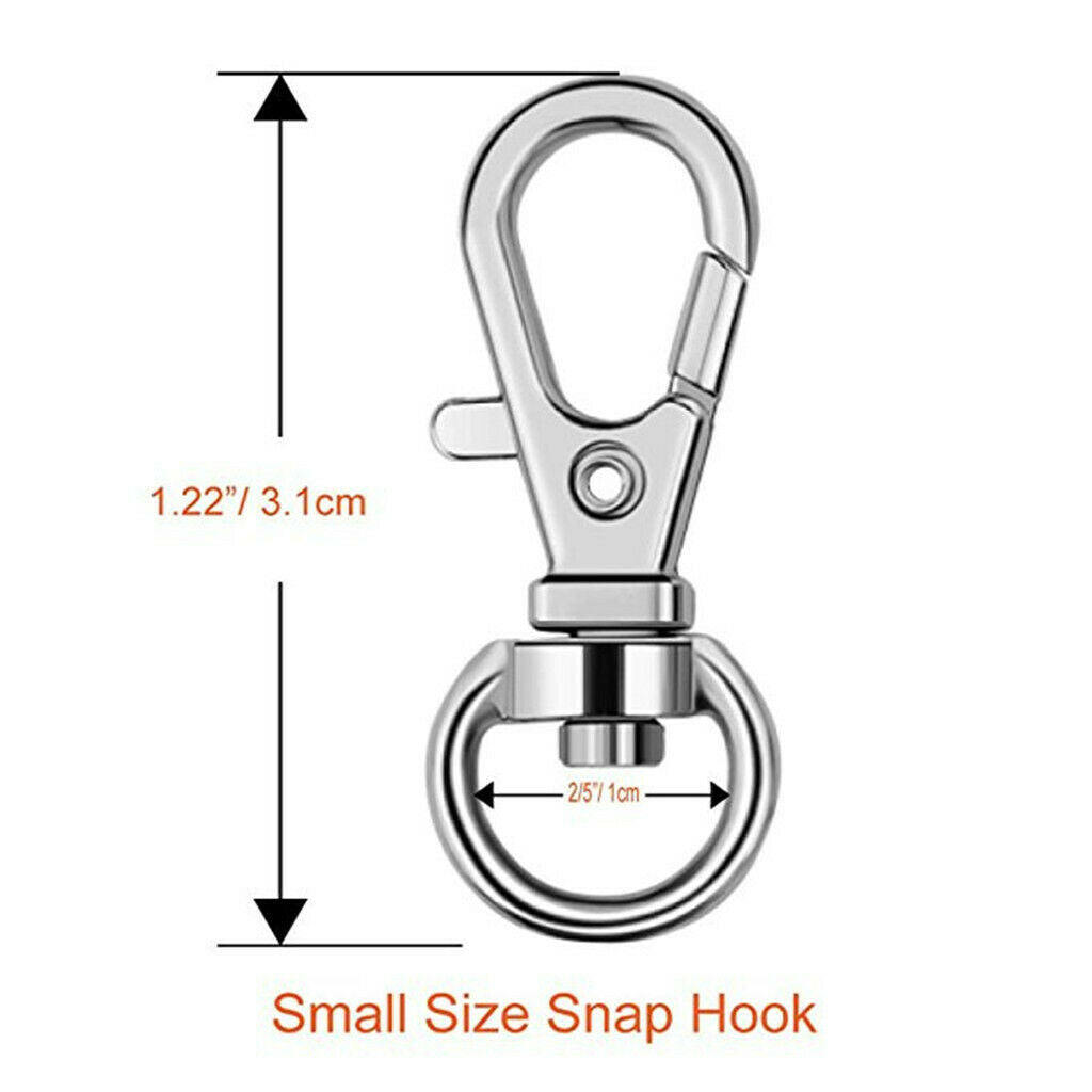 20 Pieces Key Hooks Rings Set 35 mm Key Rings (10pcs 25 mm Key Rings and 10pcs