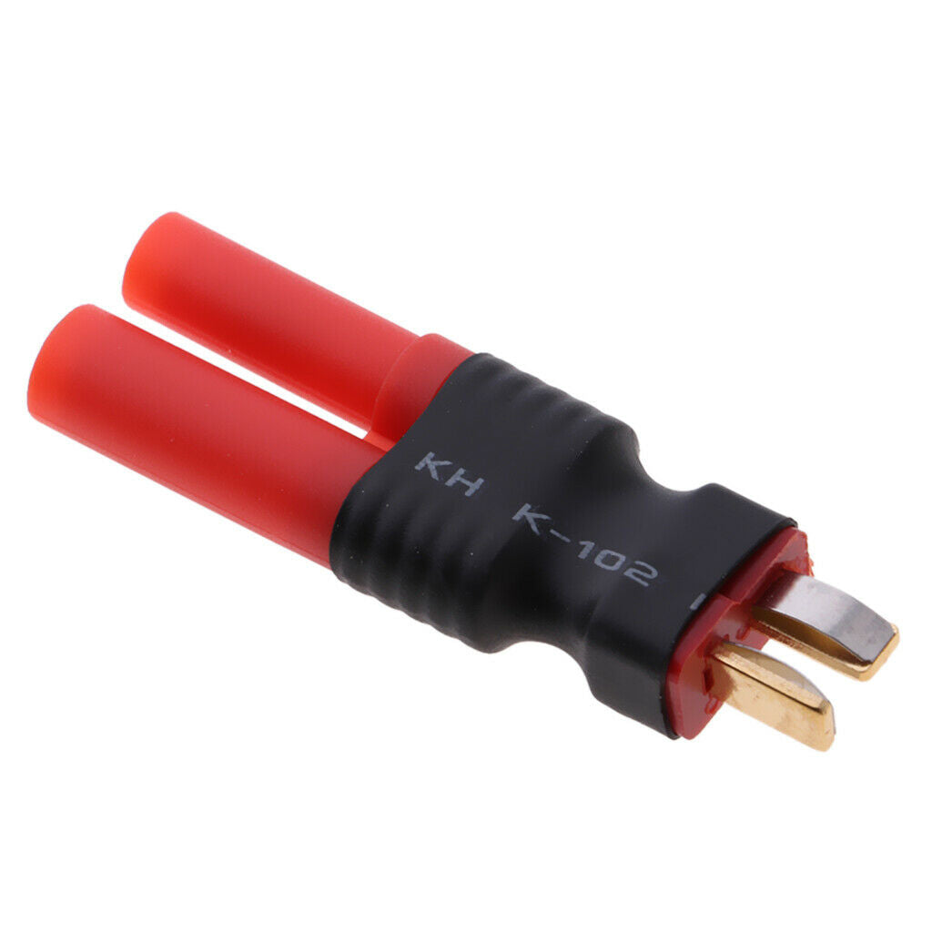 2x Common T Plug to 4.0mm Banana Plug Connector Connector for HXT Male Plug