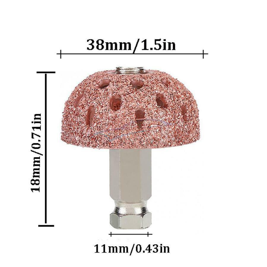 38mm Coarse Buffing Wheel With Hex Linking Rod  For Most Car Tire Repair Works