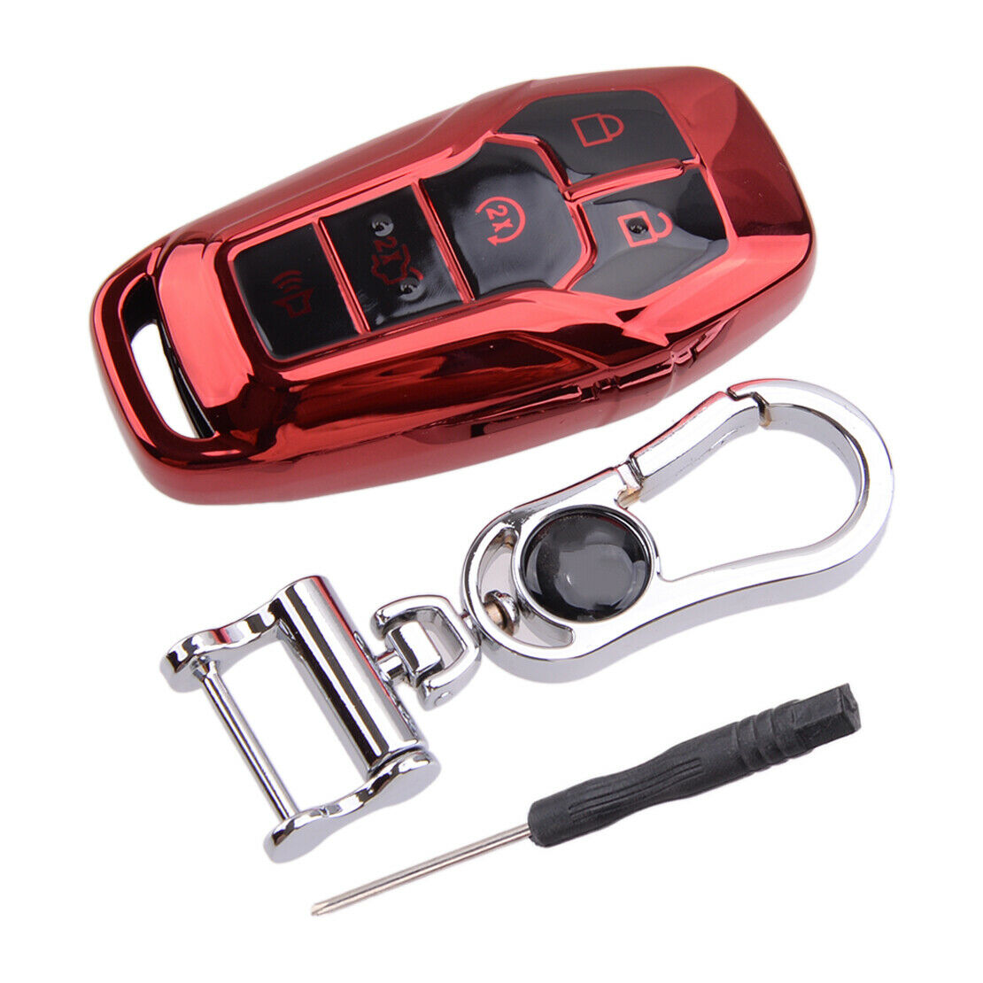 Remote Key Fob Cover Case Bag Fit For Ford Fusion Explorer Mustang F-150 Mondeo