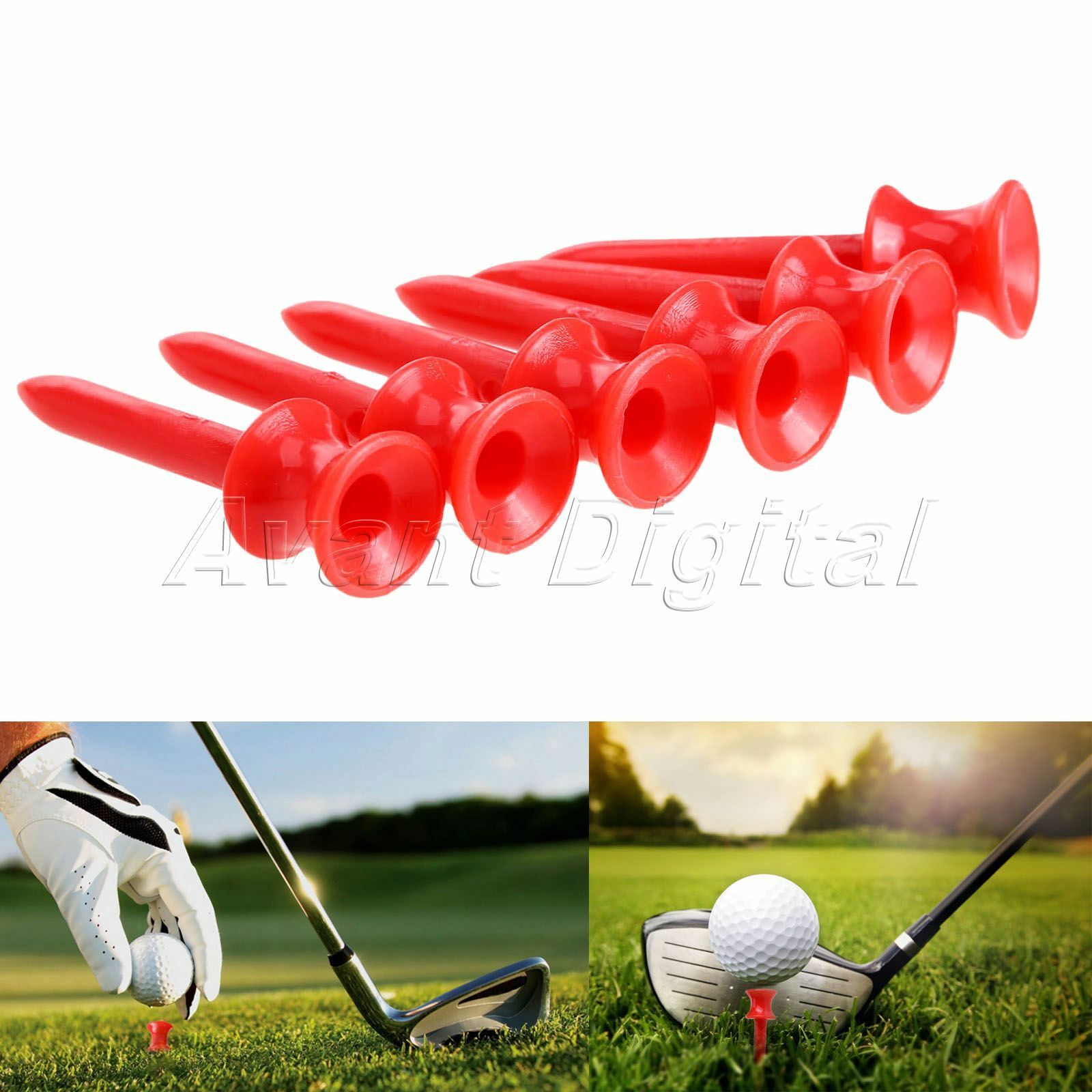 41mm Sports Golf Club Accessories Golf Tee Step Down Graduated Castle Tee 100Pcs