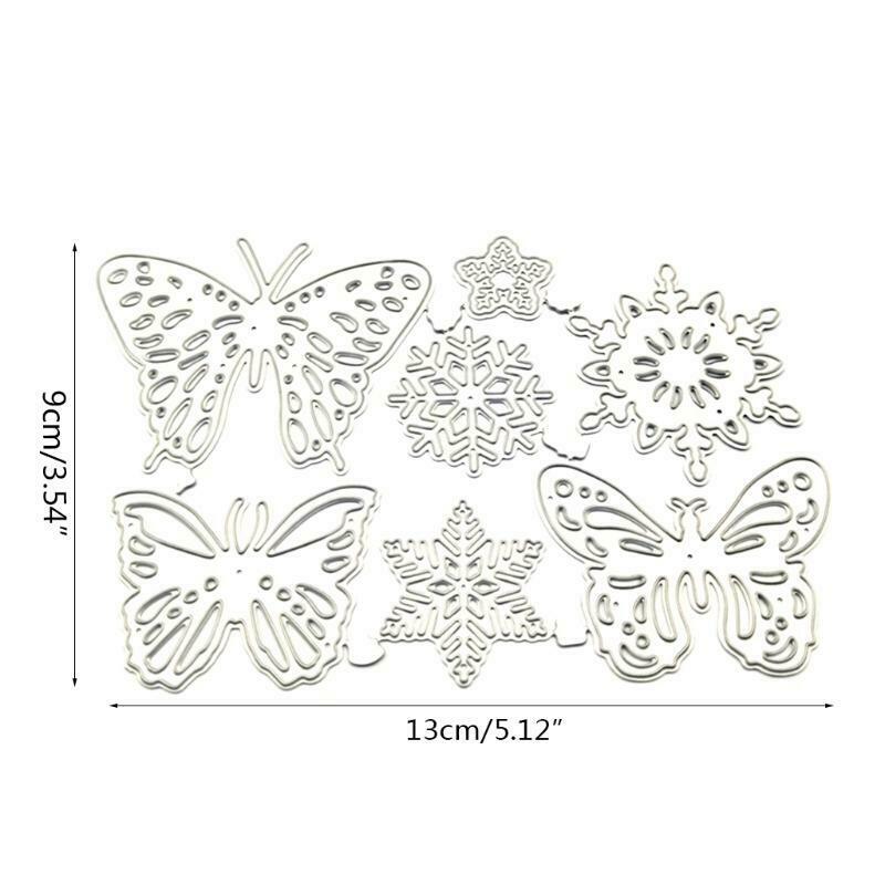 Snowflake Butterfly Metal Cutting Dies Stencil DIY Scrapbooking Album Paper Card