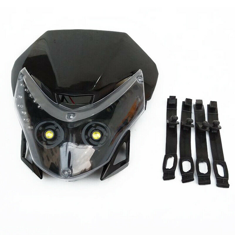 Motorcycle Front LED Headlight Fairing Light Cross-country Dual Street Fighter