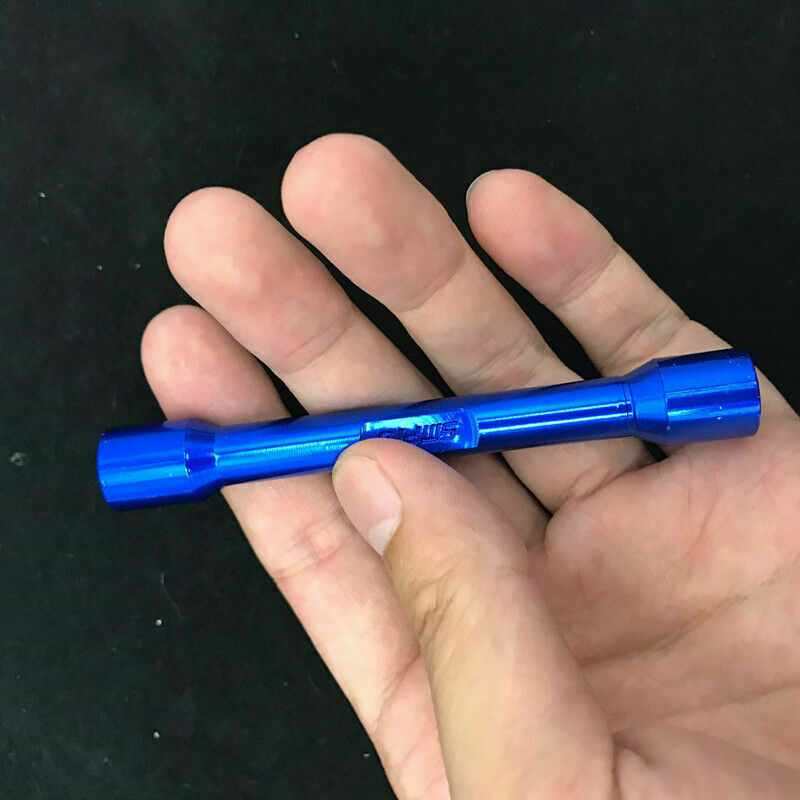 Blue CNC Motorcycle Spoke Wrench w/ 10 Hardened Tips 5.0-6.8 For Most Motorbikes