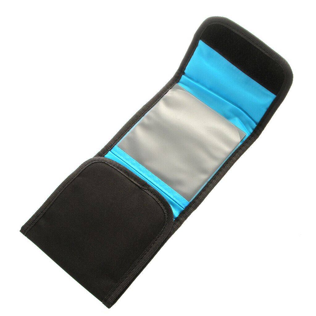 Black 3Solt 3 Pockets Cam 25mm-82mm Filter Case Bag Wallet Shell Lens Holder
