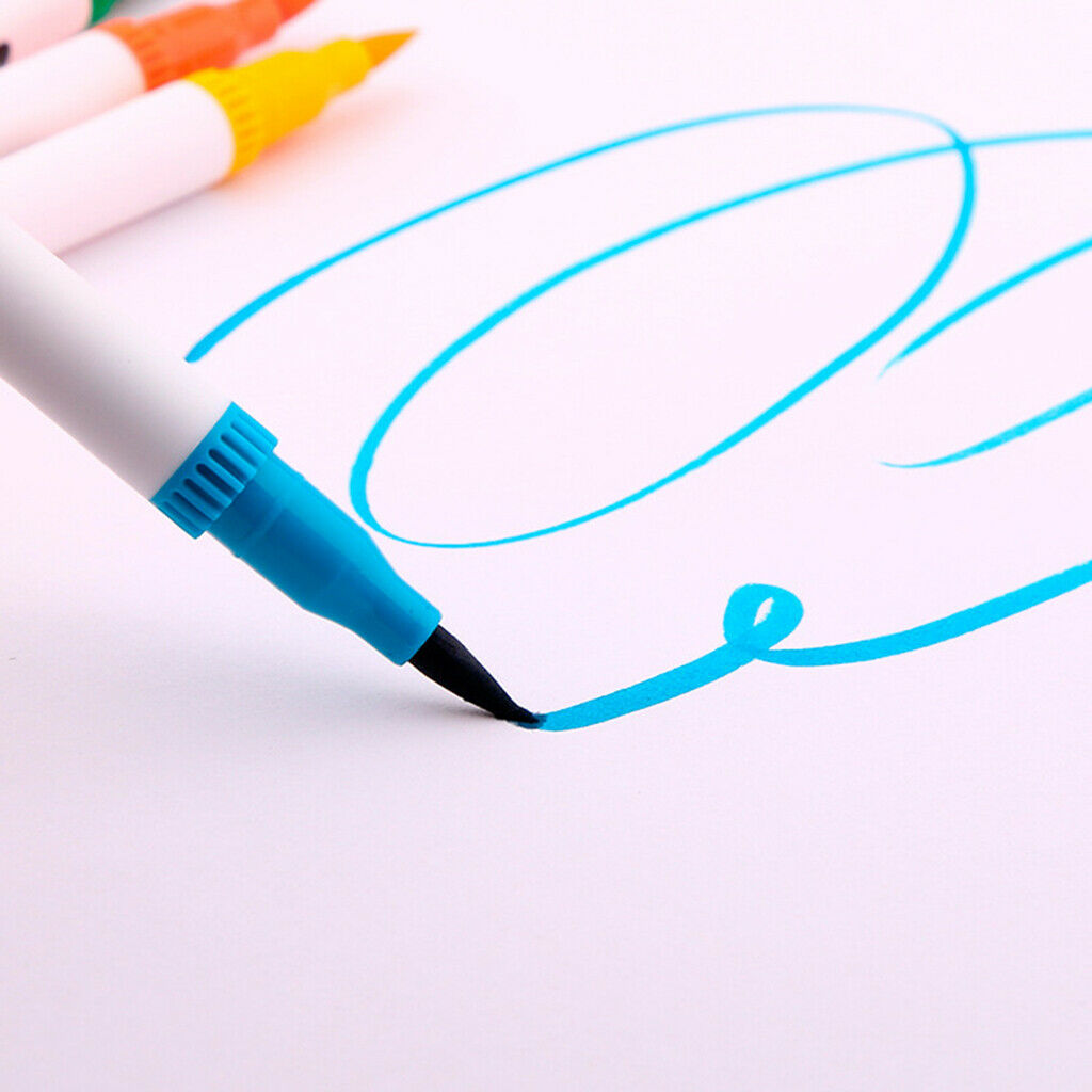12 Colors Watercolor Dual Tip Brush Pen Kit Blendable Art Markers ACID FREE