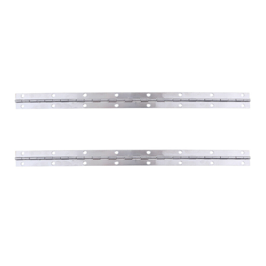 2 High polished Boat Door Piano Hinge Stainless Marine Deck & Cabin Hardware