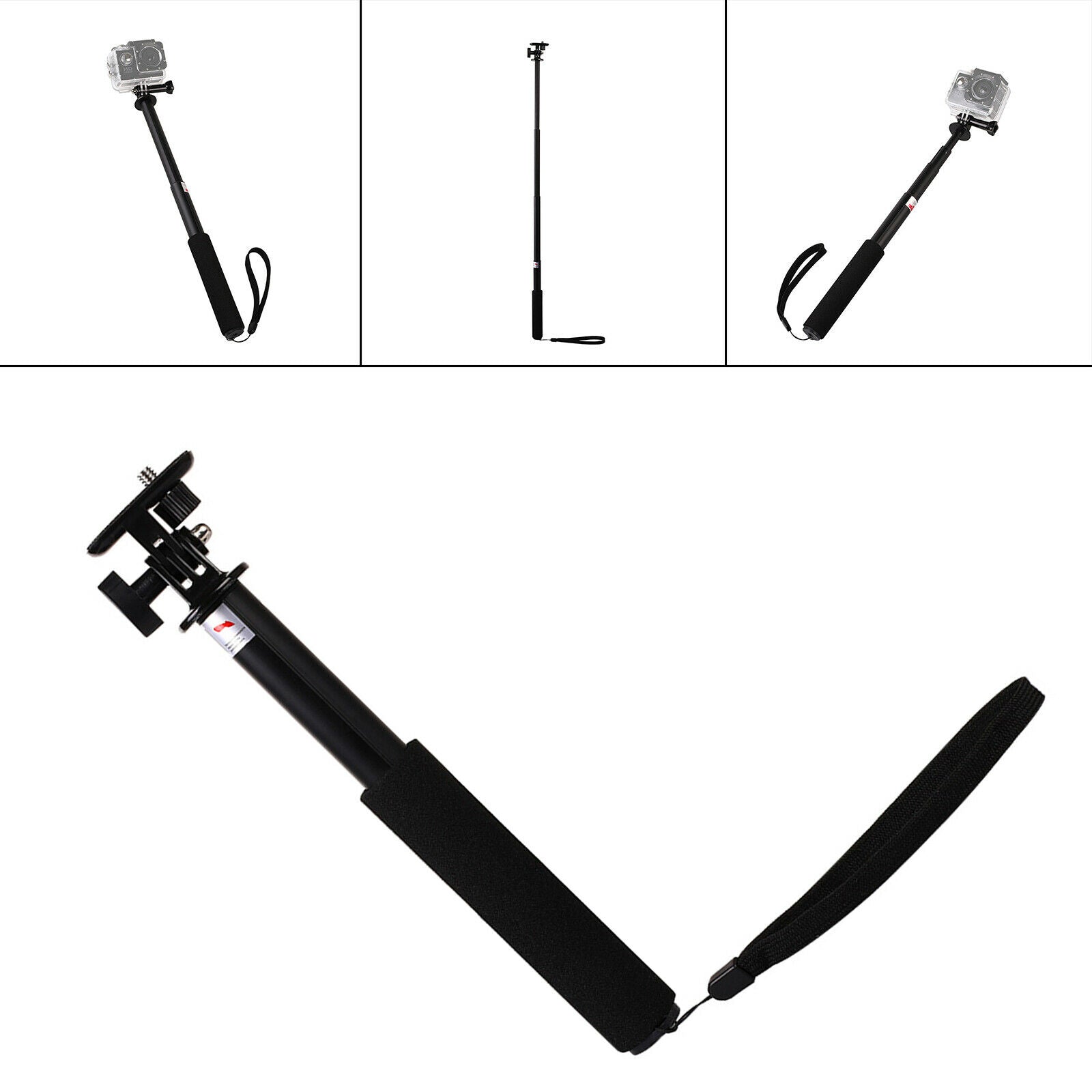 Handheld Extendable Selfie Stick Monopod Pole For Travel Camping Take Photos