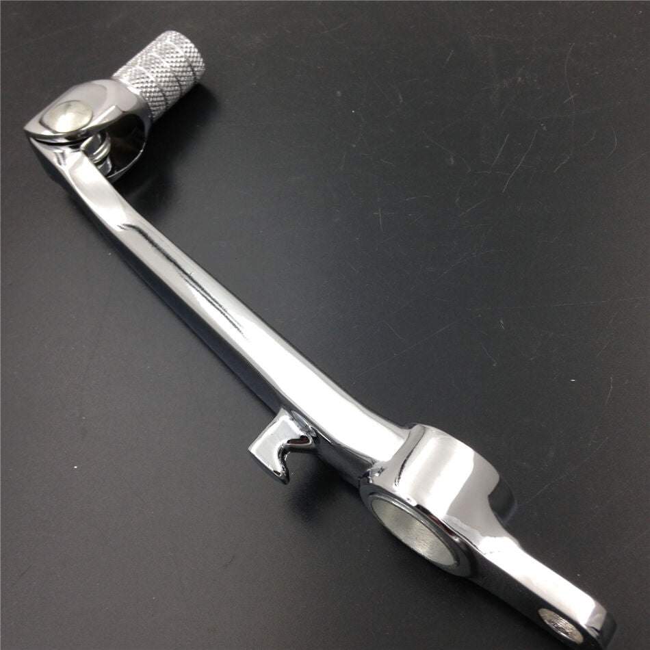 Chrome Folding Brake Shift Pedal Foot Lever For Kawasaki ZX6R 636 ZX-6RR 03-04