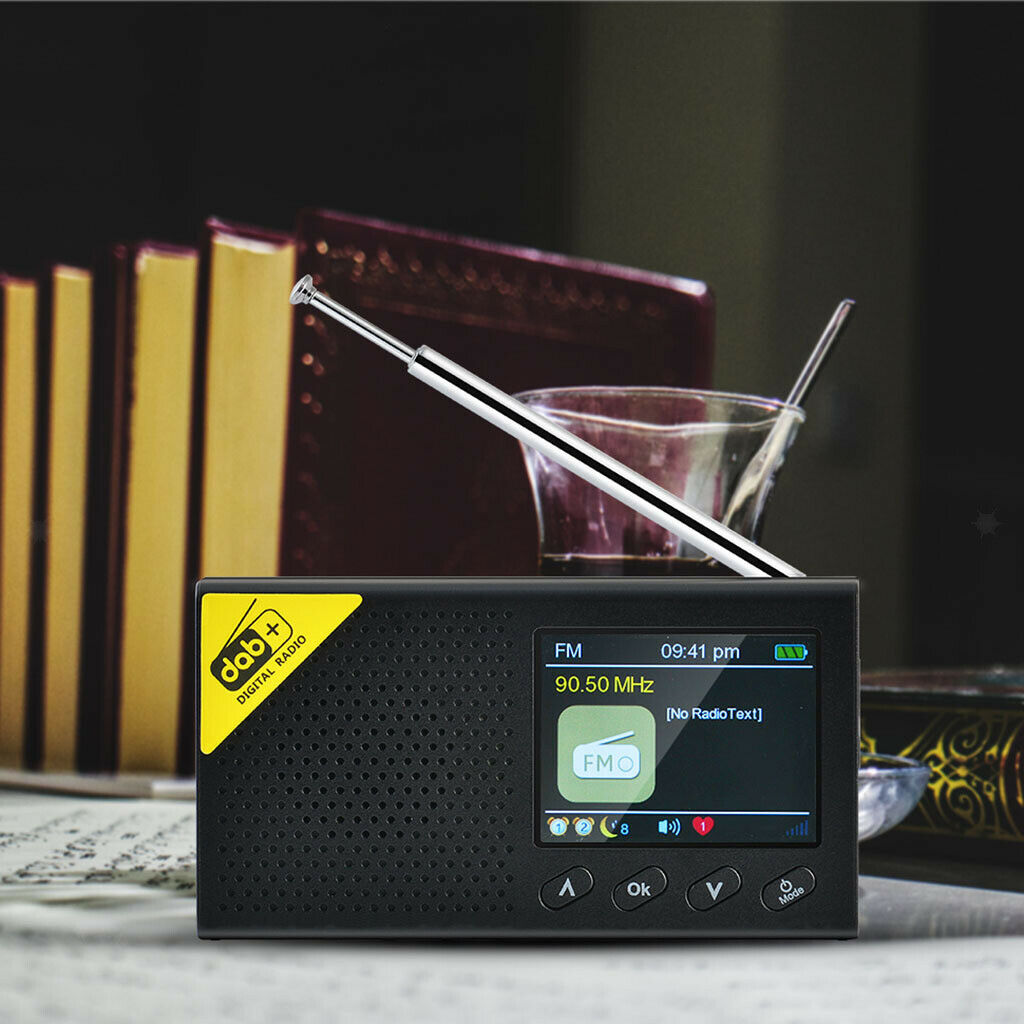 Pocket DAB Digital Radio Receiver w/ Antenna Mini Radios Bluetooth Speaker .
