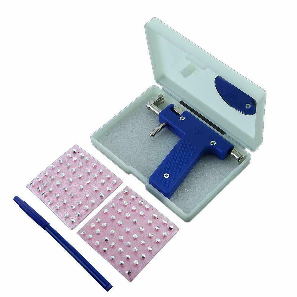 Ear Piercing Gun Ear Nose Navel Body Piercing Sets Kit Tool with Studs Stoppers