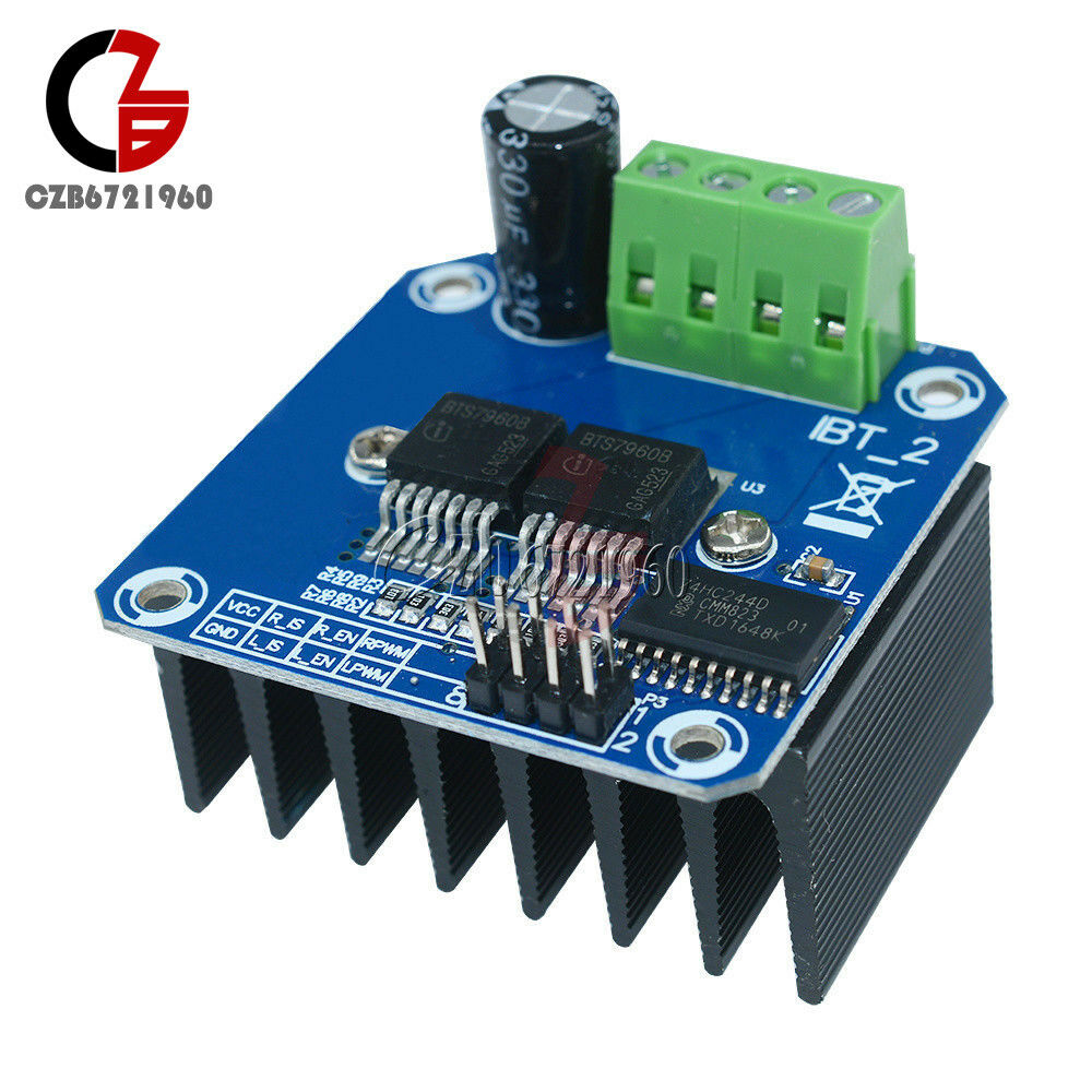 DC 43A Double BTS7960B Stepper Motor Driver H-Bridge PWM for Arduino Smart Car