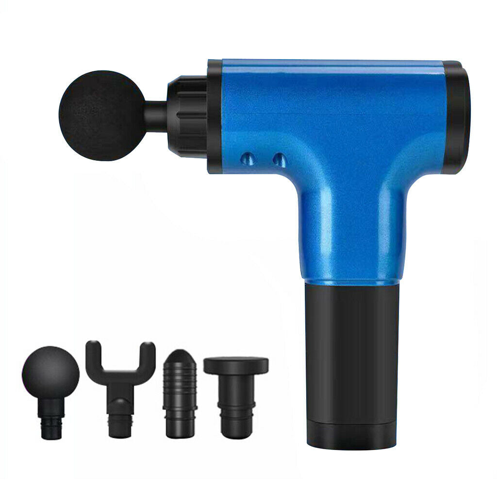 Percussion Massage Gun Tissue Massager Muscle Quiet 6-Speed Gym Travel