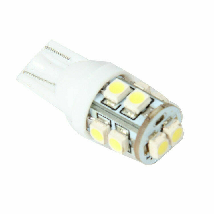 10PCS Bombilla T10 1210 10SMD White Car LED Light Lamp Bulbs - 194,168,2825, W5W