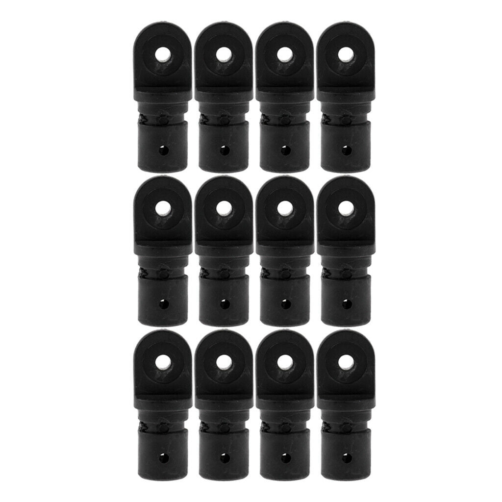 Qty 12 Nylon 7/8" 22mm Tube Eye End Insert Fit for Boat Bimini Top Cover Canopy