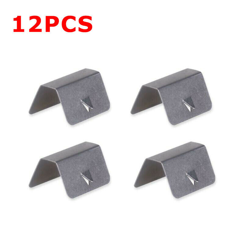 12PCS Wind Rain Deflector Car Channel Metal Retaining Clips For Heko G3 SNED