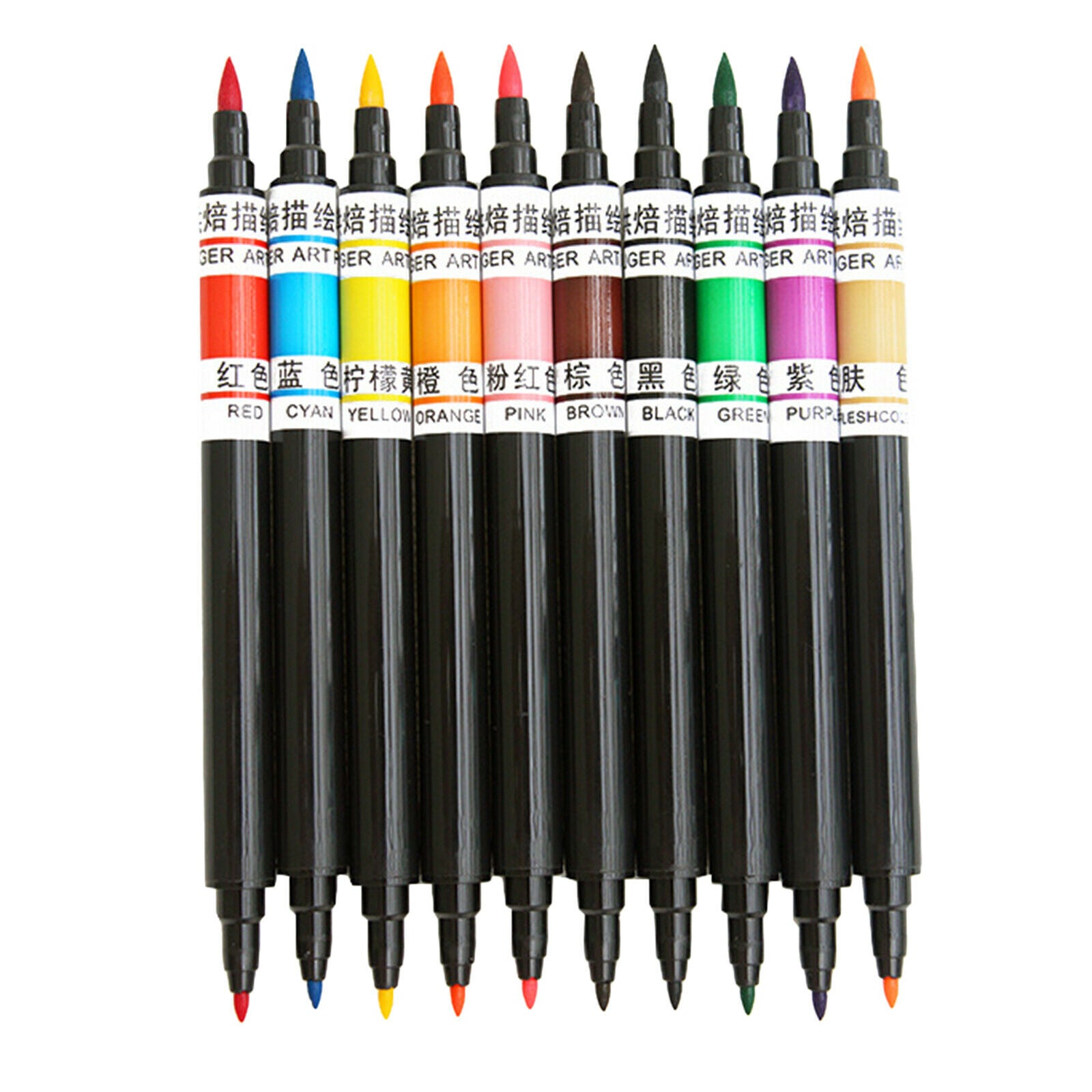 10 Pcs Food Coloring Pens Dual Tips for Cakes Frosting Food Decorating Pens