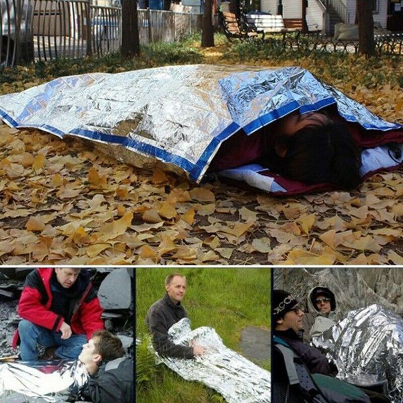 Emergency Sleeping Bag Waterproof Rescue Thermal First Aid Blanket CampiY.l8