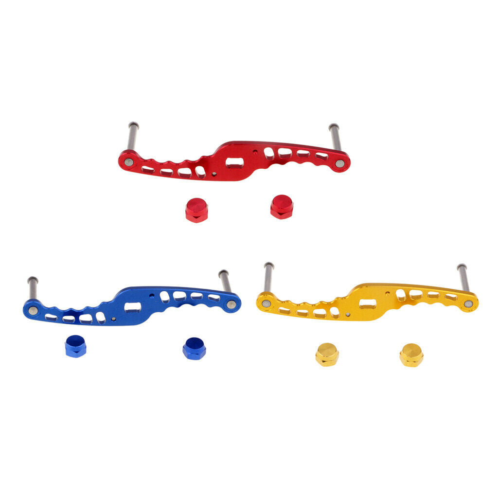 3pcs Aluminum Alloy Fishing Reel Handles Knobs Saltwater & Freshwater For D/S/A