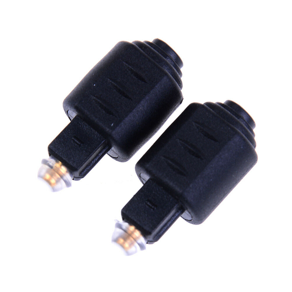 2Pcs optical audio adapter 3.5mm female jack plug to digital toslink mal.l8