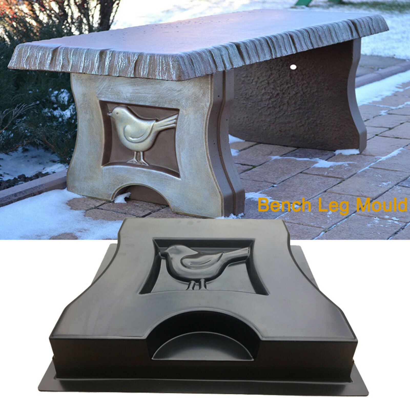 DIY Bench Leg Mould Bird Shaped Stepping Stone Mould Pavement Garden Benches