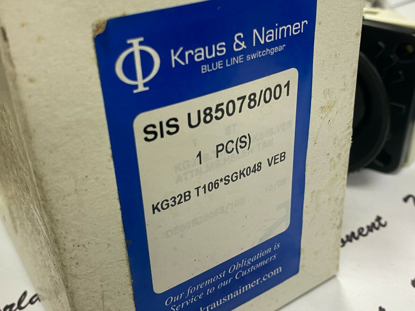 1pcs -KRAUS & NAIMER KG32B T106*SGK048 VEB SIS U85078/001 BLUE LINE switchgear