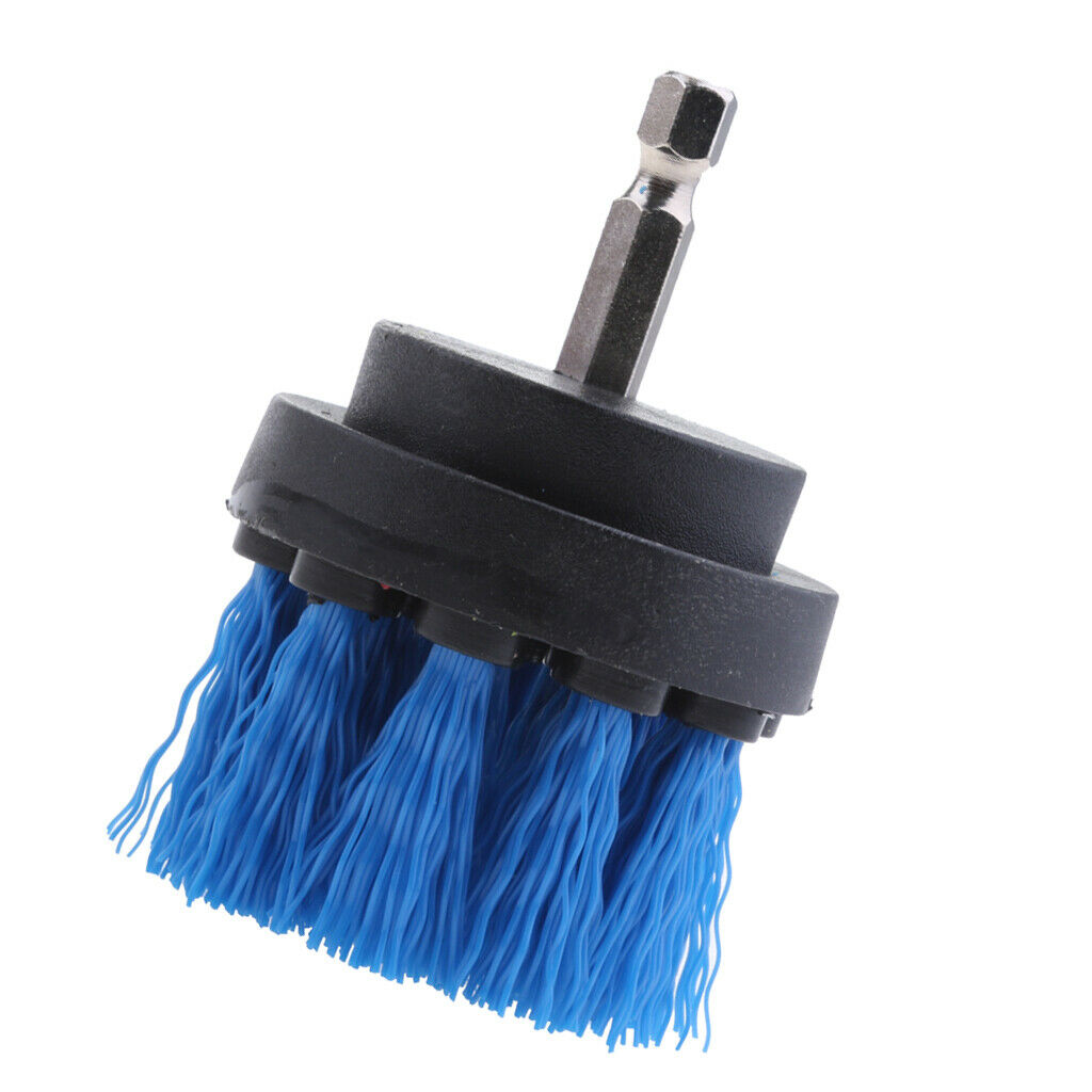 4Pcs Power Scrubber Cleaning Drill Brush Tub Cleaner 2,3.5,4,5inch, Blue