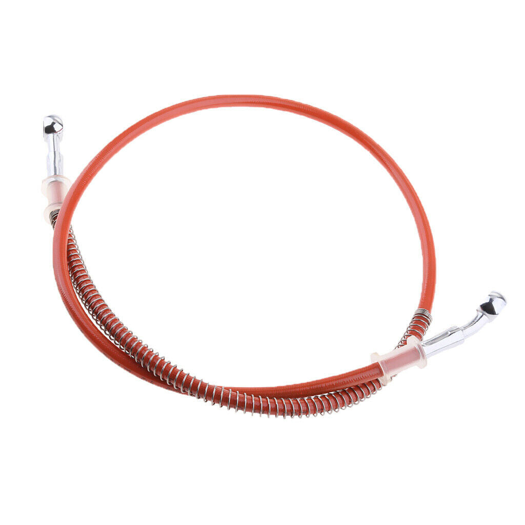 2 X 1000mm Brake Hoses Stainless Steel Braided Brake Hose Oil Line Universal