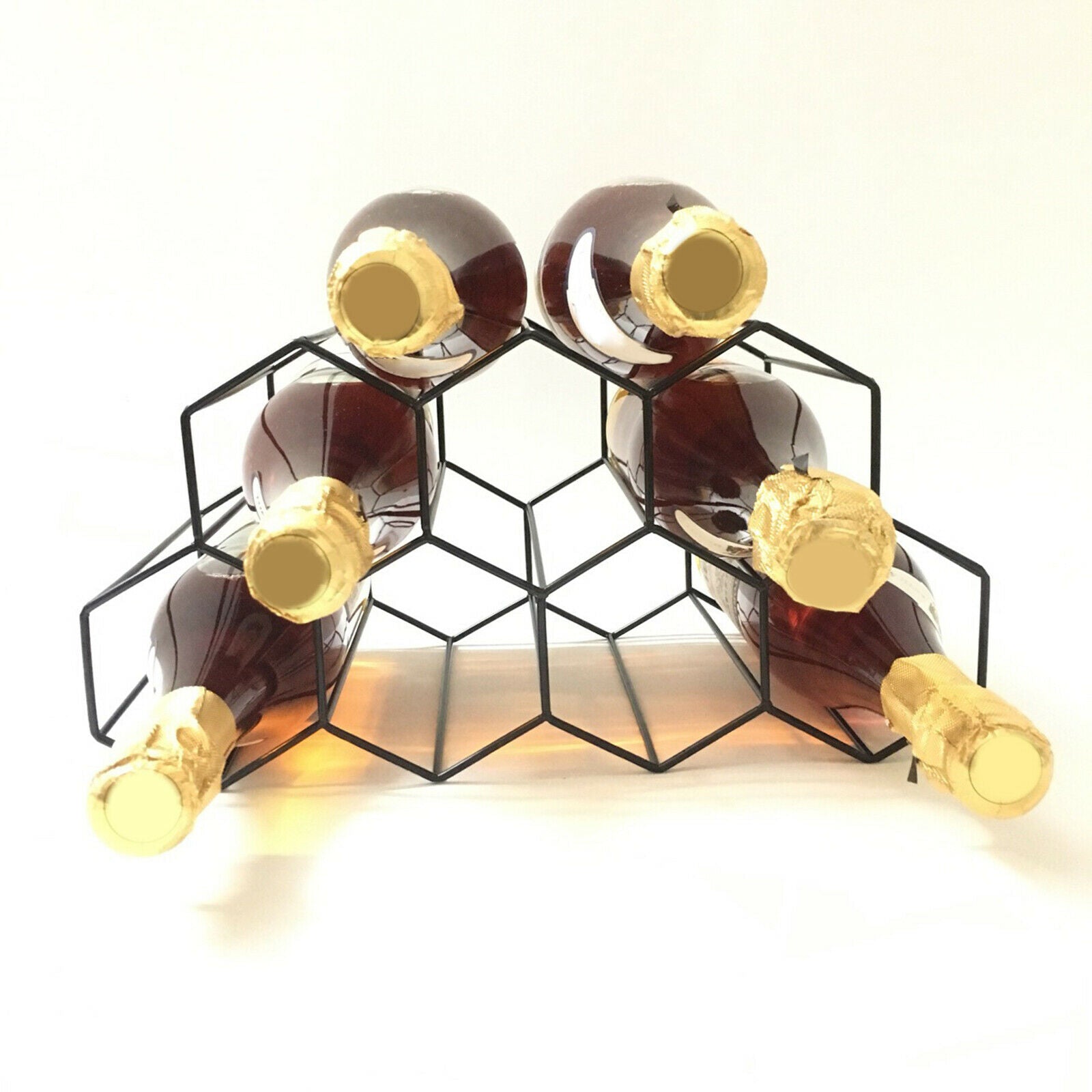 Metal Countertop Wine Rack Wine Bottle Rack Wine Holders for Home Pantry