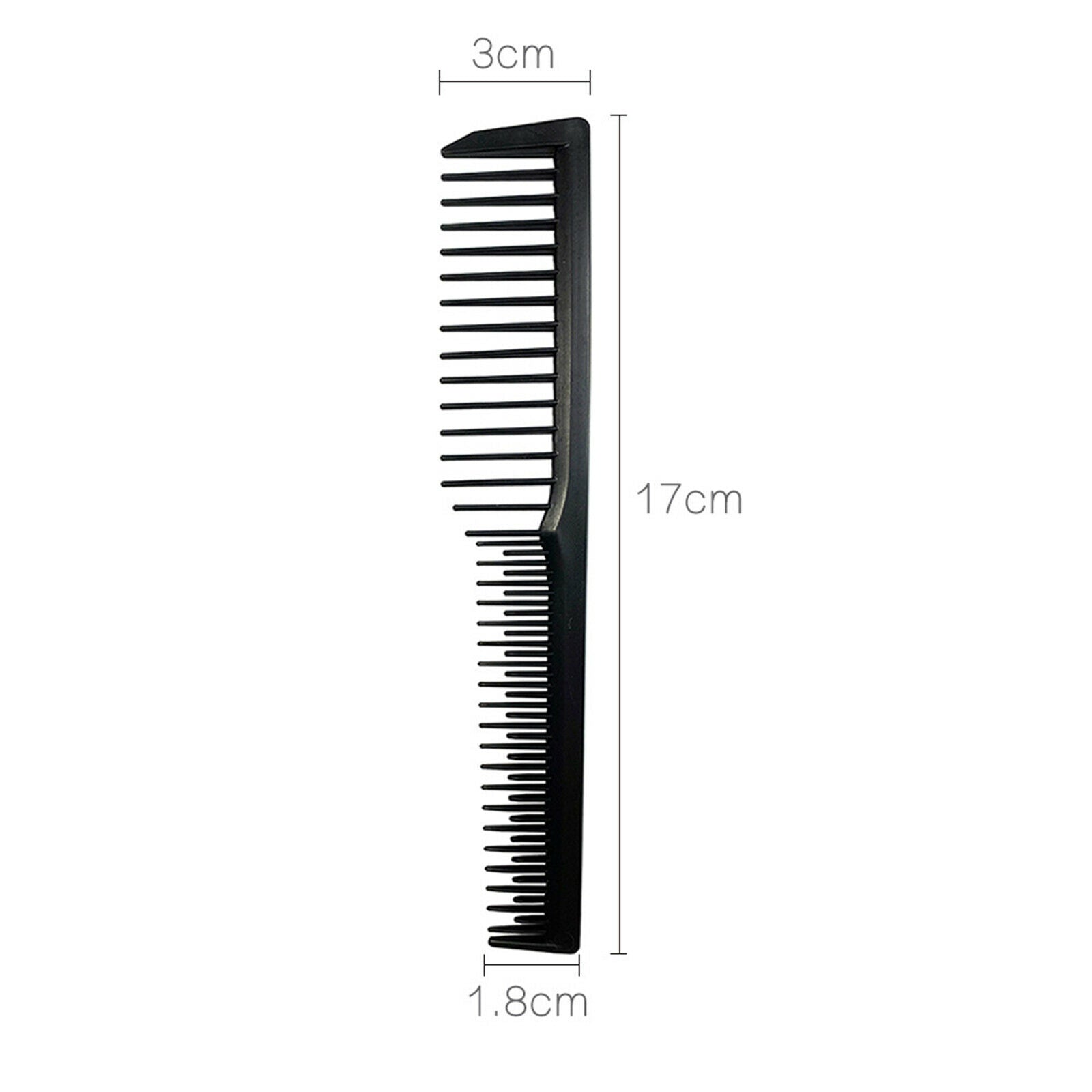 Carbon Fibre Barber Comb Salon Styling Comb Tools Black Durable Lightweights