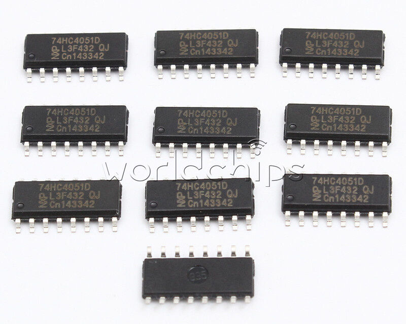 5PCS 74HC4051D SOP-16 74HC4051 SMD 8-channel Analog multiplexer/demultiplexer