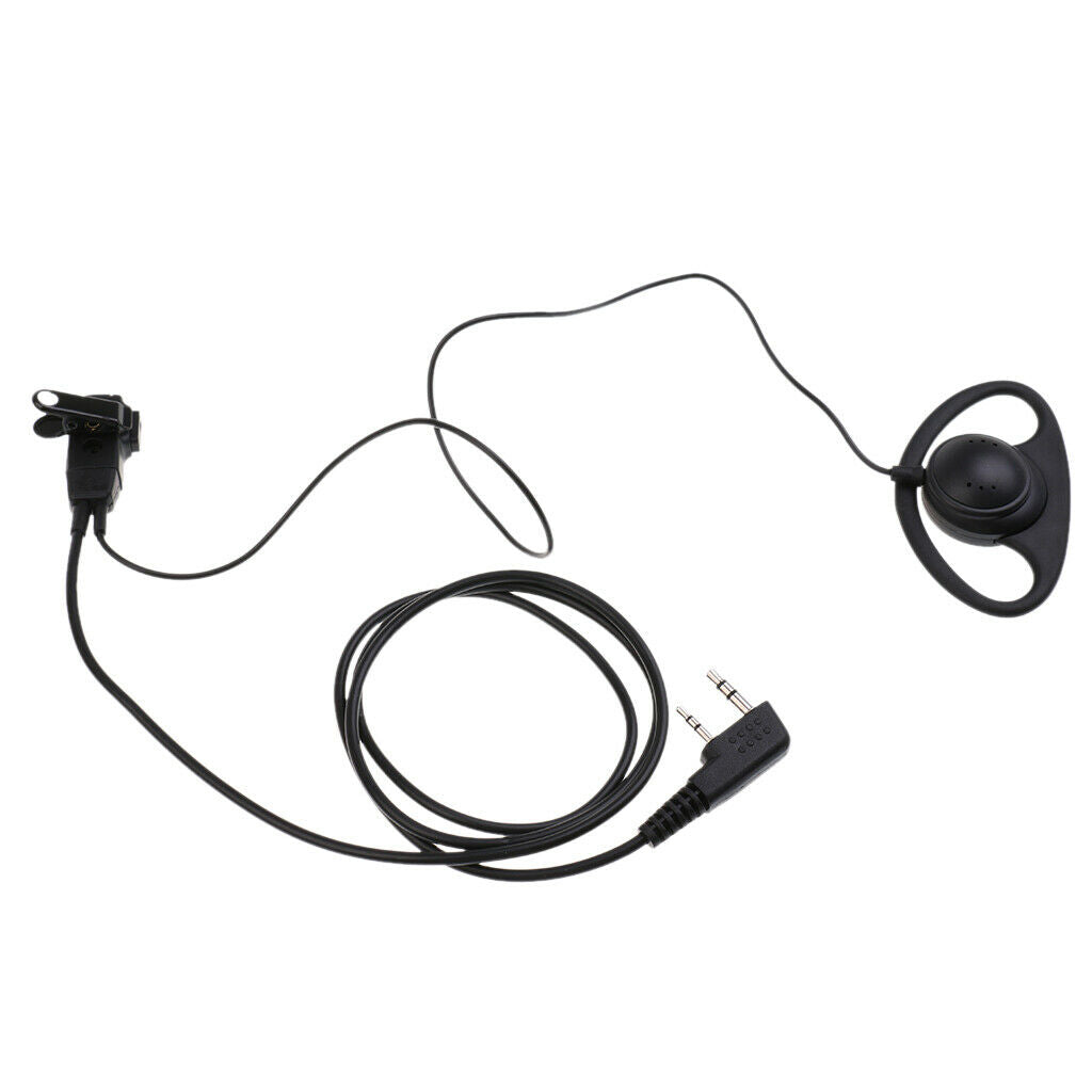 Two-Way Radio Earpiece Headset Walkie Talkie Headset Intercom Headphones