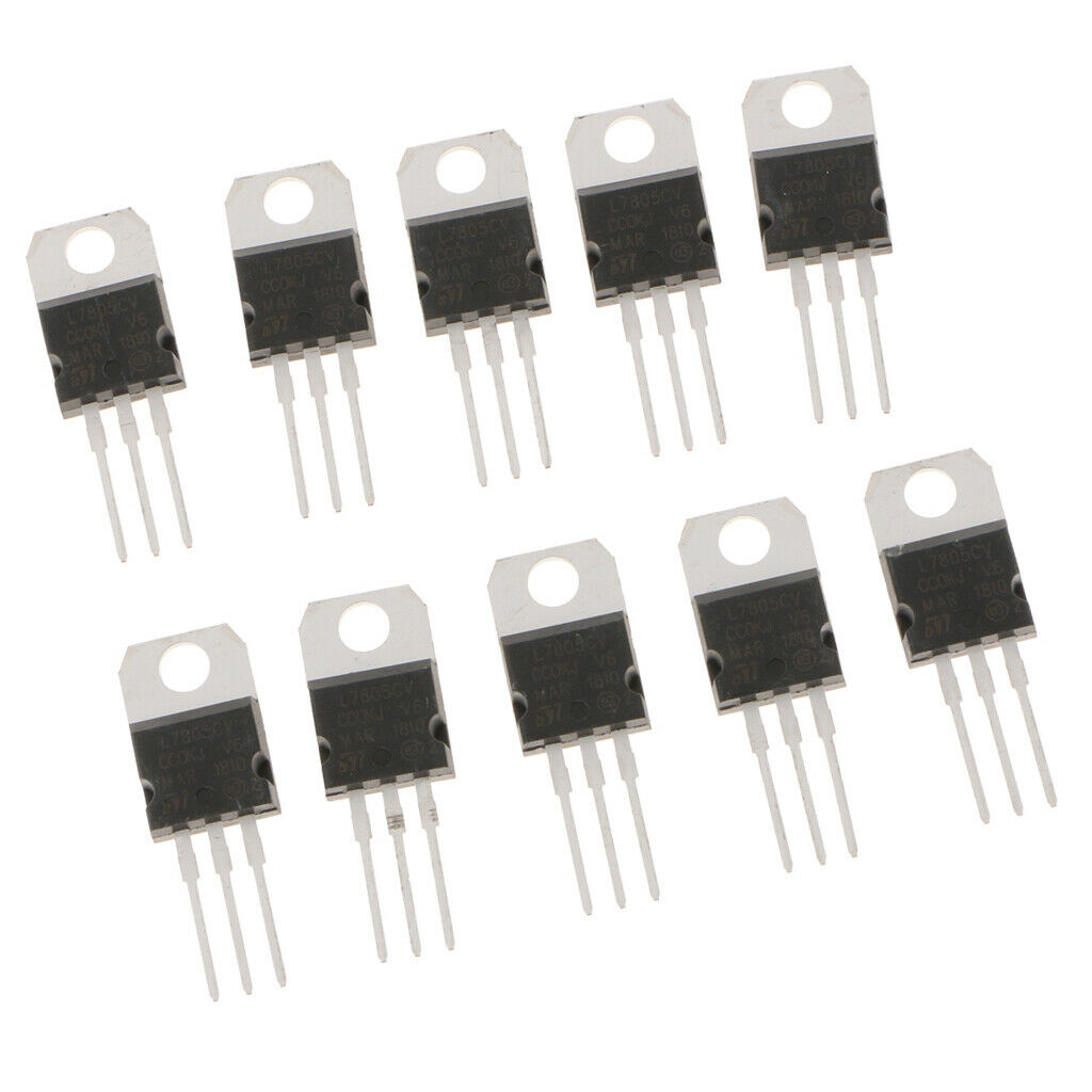 10 Pack L7805CV L7805 LM7805 3 Terminal Voltage Regulator Transistor TO-220