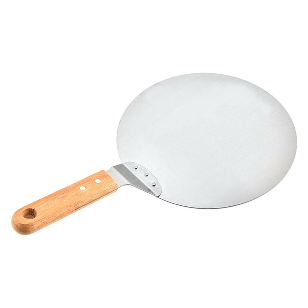 Stain Steel Pizza Peel Wooden Handle with Hanging Holes Shovel
