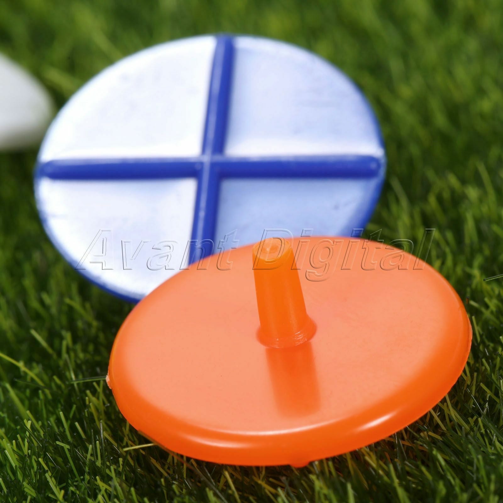 Plastic Golf Ball Position Marker Round Cross Assorted Training Mark Tool 100pcs